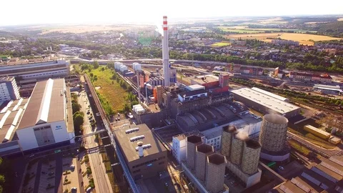Industrial zone and technology park from above. Stock Footage 114460160