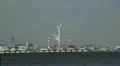Industrial Zone Area Wind Turbine Tokyo Bay Yokohama Port Harbor Air Pollution HD Footage