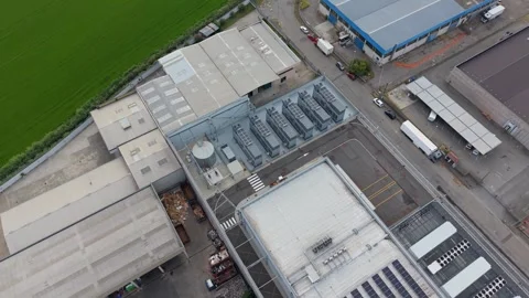 Industrial Zone With Data Center And Logistics Facilities Italy Stock Footage 342196544