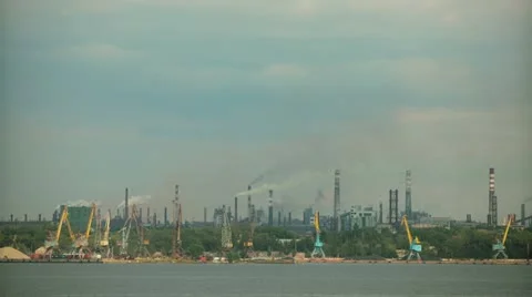 Industrial Zone Stock Footage 12179621