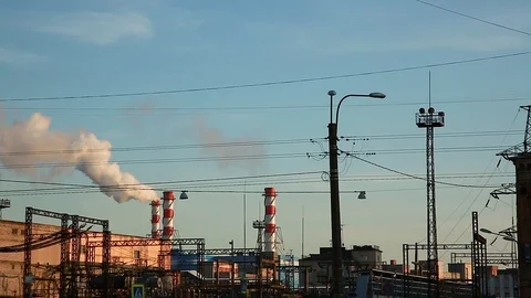 Industrial zone Stock Footage 120201630