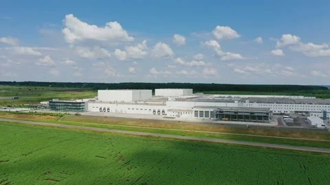 Industrial zone on suburb Stock Footage 135986399
