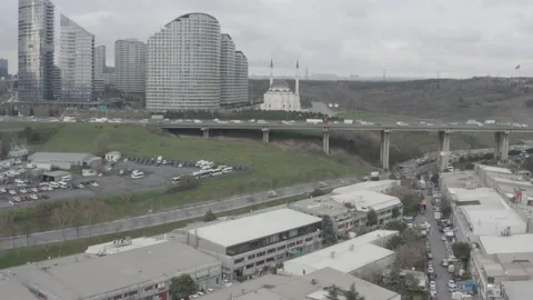 INDUSTRIAL ZONE VIEW Vídeo Stock 166514113