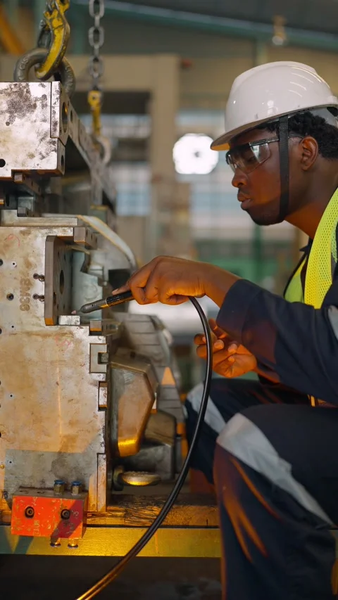 Industrious Technician at Work Video stock 333492935