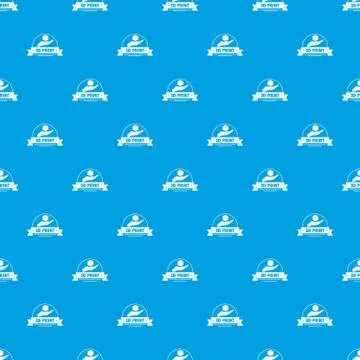 Industry 3d printing pattern vector seamless blue 스톡 일러스트