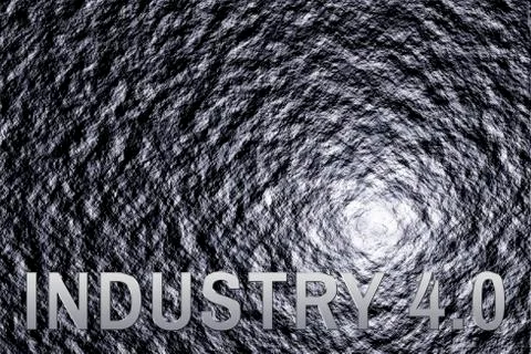 Industry 4 0 Concept stone background Stock Illustration
