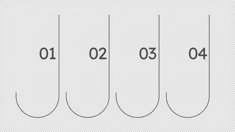Industry 4. 0 minimalist empty infographic template animation Stock Footage 342241391