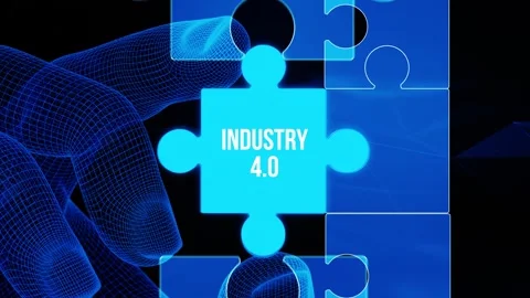 Industry 4.0 Cloud computing, physical systems, IOT, cognitive computing in.. Stock Footage 280975191