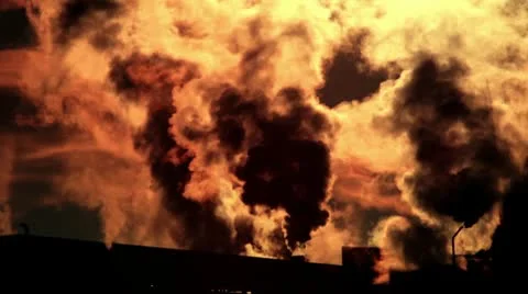 Industry air pollution Vidéo 10598297
