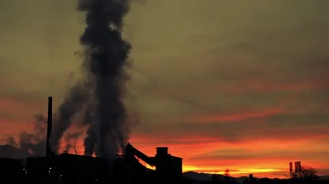 Industry air pollution Vidéo 10598347