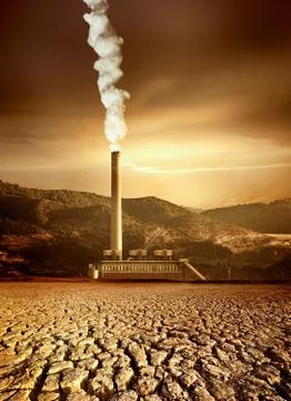Industry and the environment concept Stock Photos