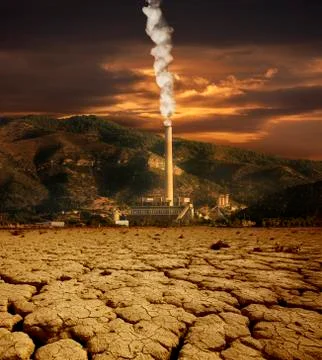 Industry and the environment concept Stock Photos