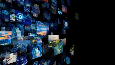 Industry and infrastructure concept. Smart city. Renewable energy. Video stock 112976997