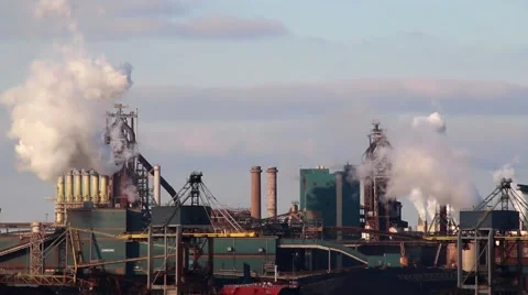 Industry and pollution Stock Footage 63350791