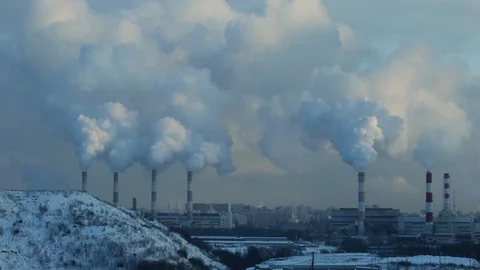 Industry and pollution Stock Footage 101587772