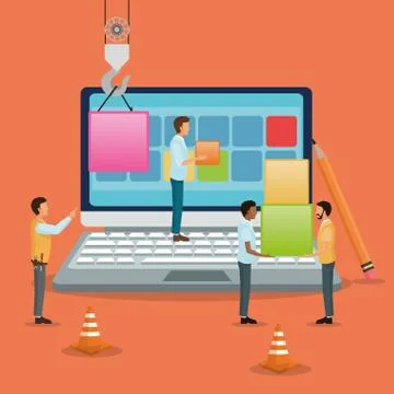 Industry app and construction design イラスト素材