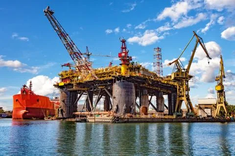 Industry area - Shipyard Stock Photos