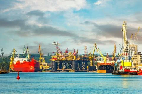 Industry area - Shipyard Foto stock