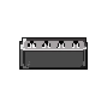 Industry battery backup game pixel art vector illustration Stock Illustration