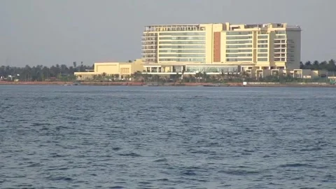 Industry by the beach Stock Footage 154328292