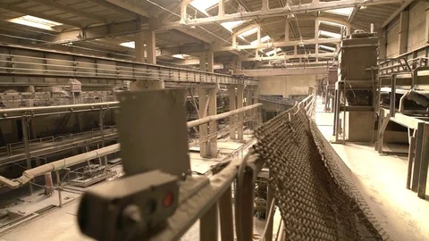 Industry. Brickworks. View of unoccupied workshop Video stock 69741658