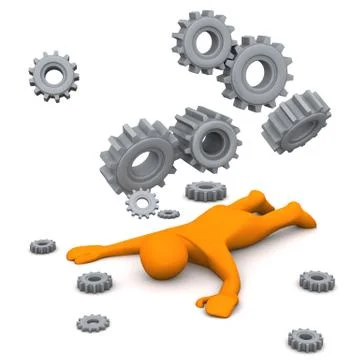 Industry burnout Stock Illustration