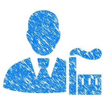Industry Capitalist Grunge Icon Illustrazione stock