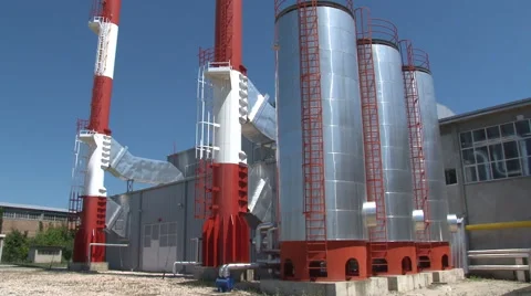 Industry chimney Stock Footage 42846881