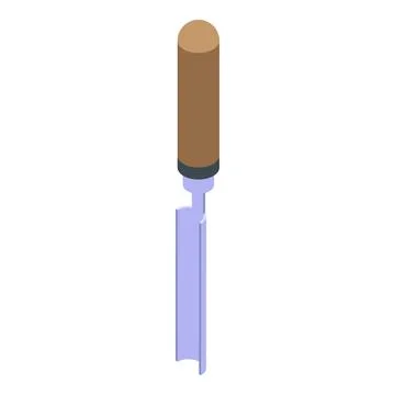 Industry chisel icon, isometric style イラスト素材