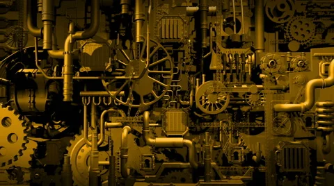 Industry - cogs animation Stock Footage 44470599