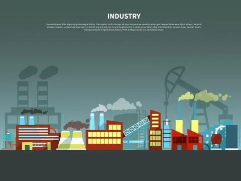 Industry concept vector illustration Stock Illustration
