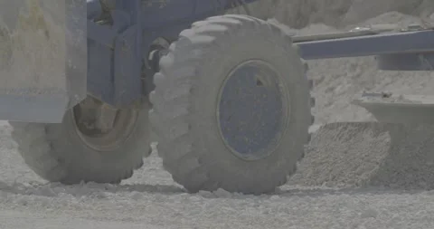Industry, construction machine, blue machine, sand, sand mountains Stock Footage 303407631
