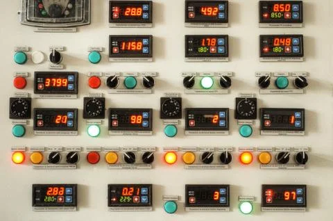Industry Control Panel Stock Photos