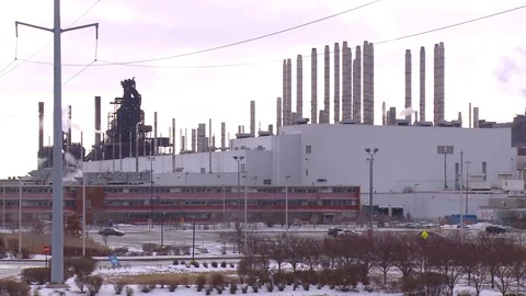 Industry in Detroit Stock Footage 76162173