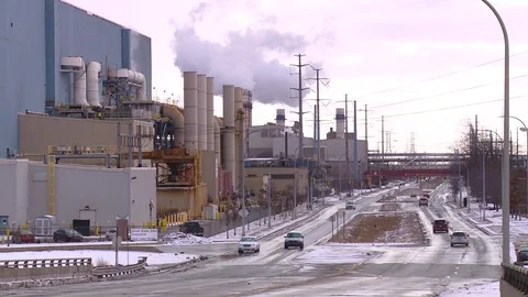 Industry in Detroit Stock Footage 76162326