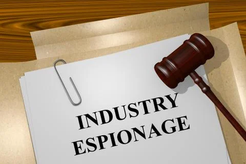 Industry Espionage concept Stock Illustration