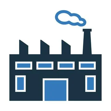 Industry, factory, icon / vector graphics Stock Illustration