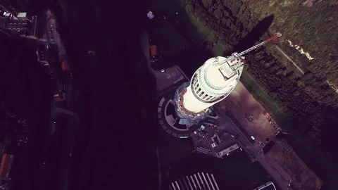Industry flight construction tower Stock Footage 94235652