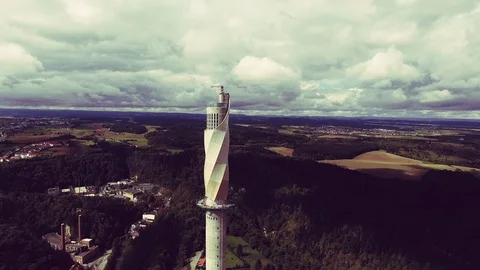 Industry flight construction tower Video stock 94258949