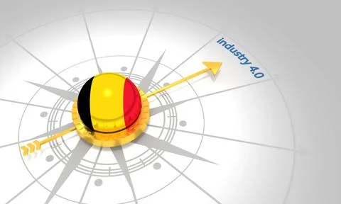 Industry four point zero concept Stock Illustration