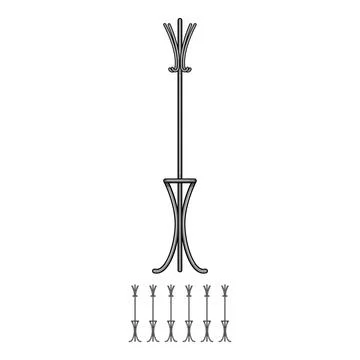 Industry hat stand cartoon vector graphic Stock Illustration