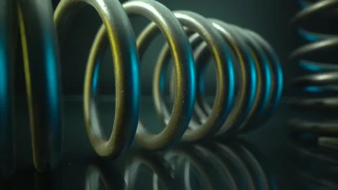 Industry heavy duty spring vibration machinery equipment system screen house Stock Footage 241105510