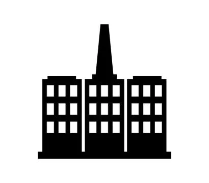 Industry icon on white background Stock Illustration