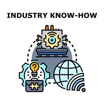 Industry know how developing global scientific solutions and innovation Stock Illustration