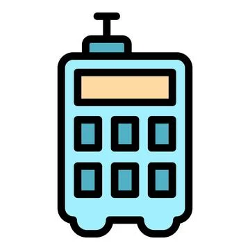 Industry laser meter icon vector flat Stock Illustration