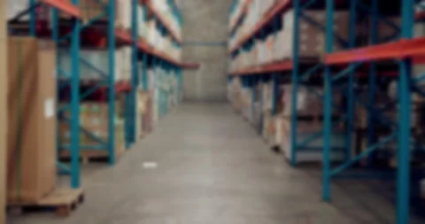 Industry, logistics and warehouse with inventory, stock or storage for delivery Stock Footage 335938186
