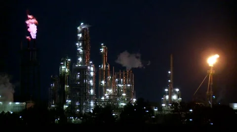 Industry (Night) Stock Footage 2974574