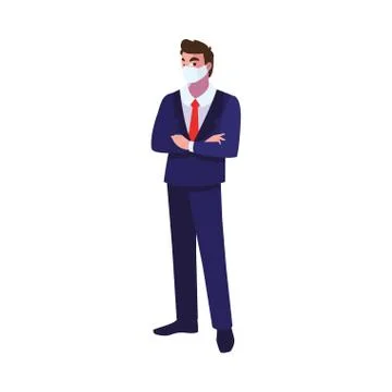 Industry operator wearing face mask at work Illustrazione stock