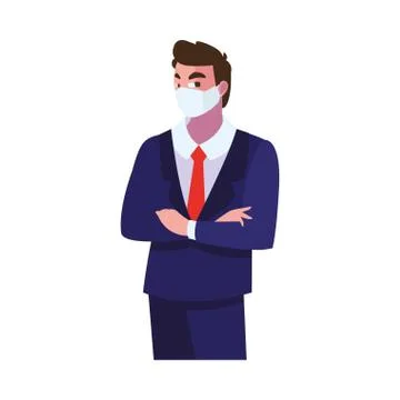 Industry operator wearing face mask at work Illustrazione stock