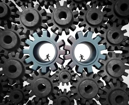 Industry Partnership Stock Illustration